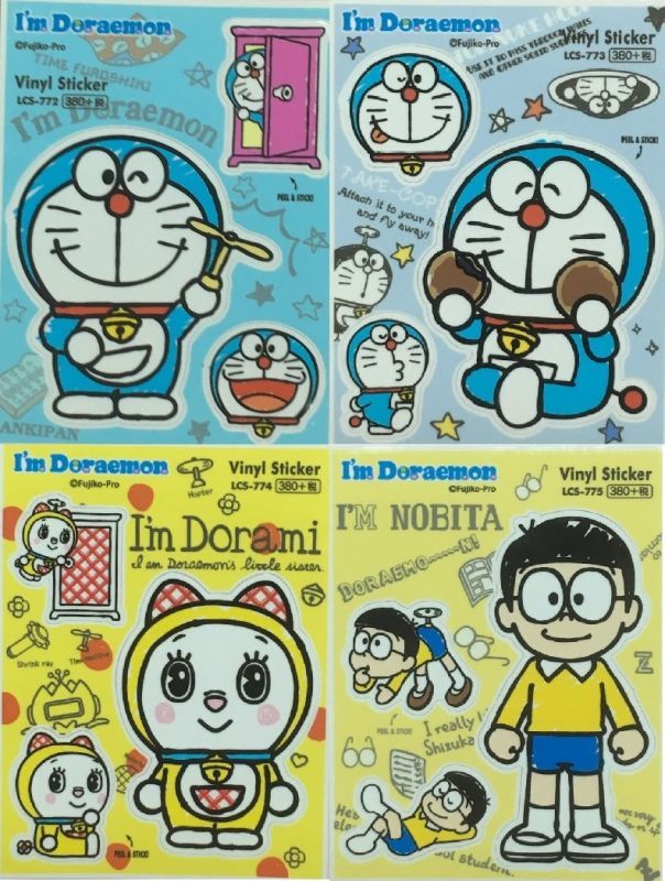 158 ドラえもん ステッカー I M Doraemon 002 4種類 Atelier Lien あな吉手帳術公式オンラインショップ